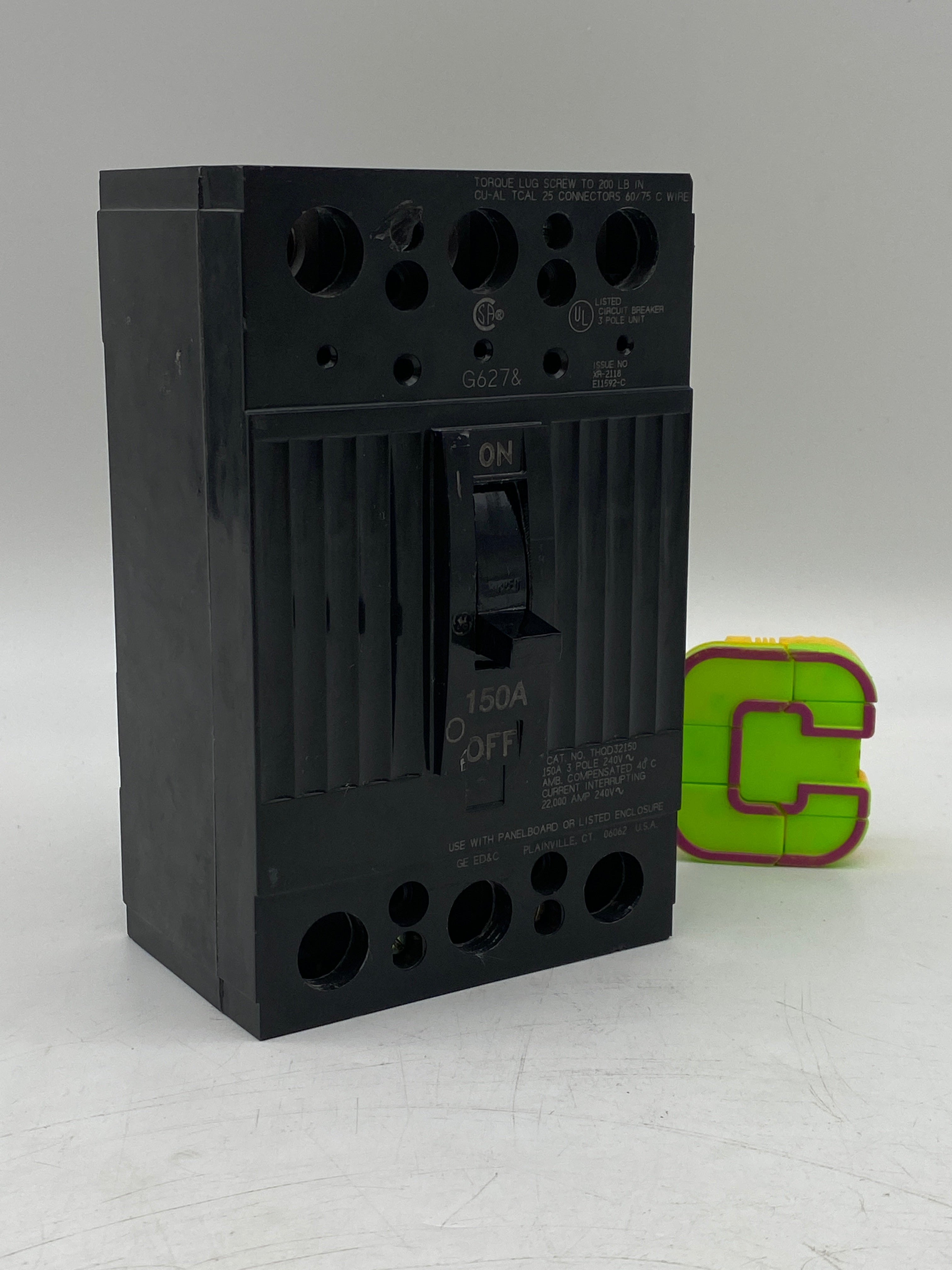 GE THQL32150 Circuit Breaker, 3-Pole, 150 Amp (Used) – Gulf Asset Recovery