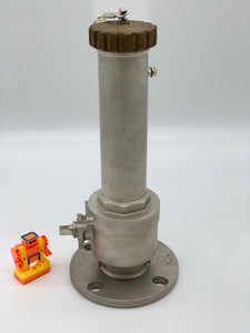 MMC Model "B" Tank Gauging Station Vapor Lock w/ Bronze End Cap, 2" 150 Class Ball Valve, 316 SS (No Box-No Handle)