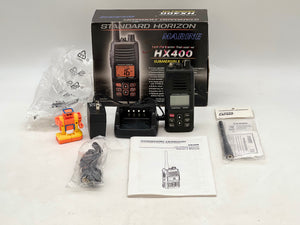 Standard Horizon HX400 Transceiver w/ Pictured Accessories (New/Used/For Parts)