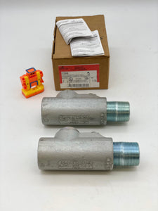Cooper Crouse-Hinds EYS46 Vertical/Horiz. Male/Female Condulet Sealing Fitting 1-1/4" *Box of (2)* (New)
