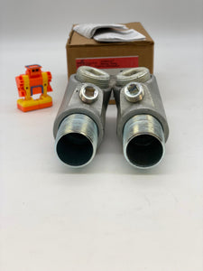 Cooper Crouse-Hinds EYS46 Vertical/Horiz. Male/Female Condulet Sealing Fitting 1-1/4" *Box of (2)* (New)