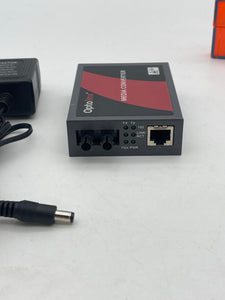 Optolinx FCU-100ST Media Converter w/ Power Adapter (Used)