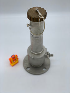 MMC Model "B" Tank Gauging Station Vapor Lock w/ Bronze End Cap, 2" 150 Class Ball Valve, 316 SS (No Box-No Handle)