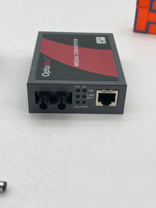 Optolinx FCU-100ST Media Converter w/ Power Adapter (Used)