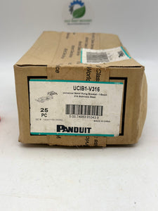 Panduit UCIB1-V316 Universal Metal Rung Brkt I-Beam 316SS, *Box of (25)* (New)