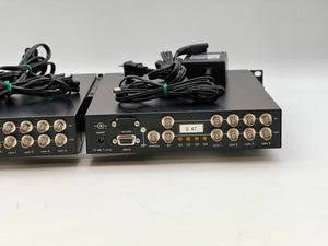 Robot MV87 Color Quad w/ Playback, Pwr Adapter, Rack Mount Accs *Lot of (2) Quads* (Used)