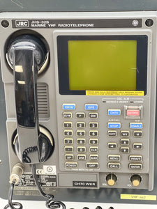 JRC Japan Radio Co. JHS-32B Marine VHF Radiotelephone w/ Handset, Surface Mount Brkt Sm Crack (Used)